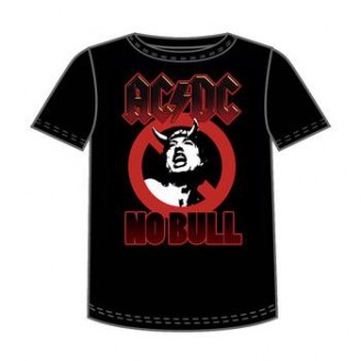AC/DC - NO BULL CIRCLE ANGUS MENS TEE