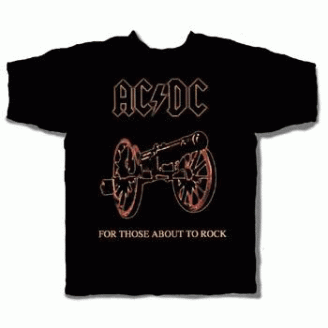 AC/DC - CANNON-FOR THOSE ABOUT TO ROCK MENS TEE