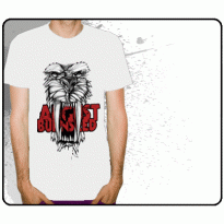 AUGUST BURNS RED - WHITE ABR MENS TEE
