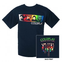 COLDPLAY - COLOR STRIPE MENS TEE